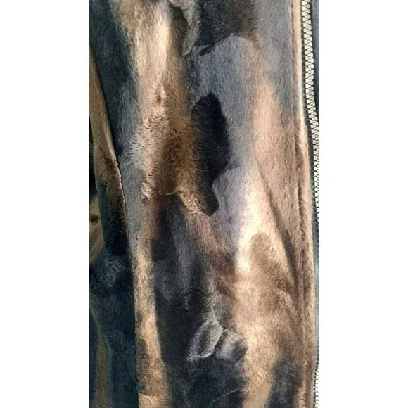 NWT Vintage Faux Fur Vest Animal Print Jordan Size Large - Picture 5 of 7